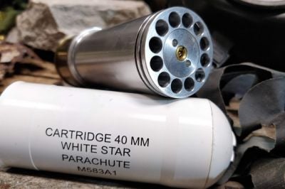 King Arms 40mm Gas Grenade 180rds M583A1 - Detail Image 6 © Copyright Zero One Airsoft